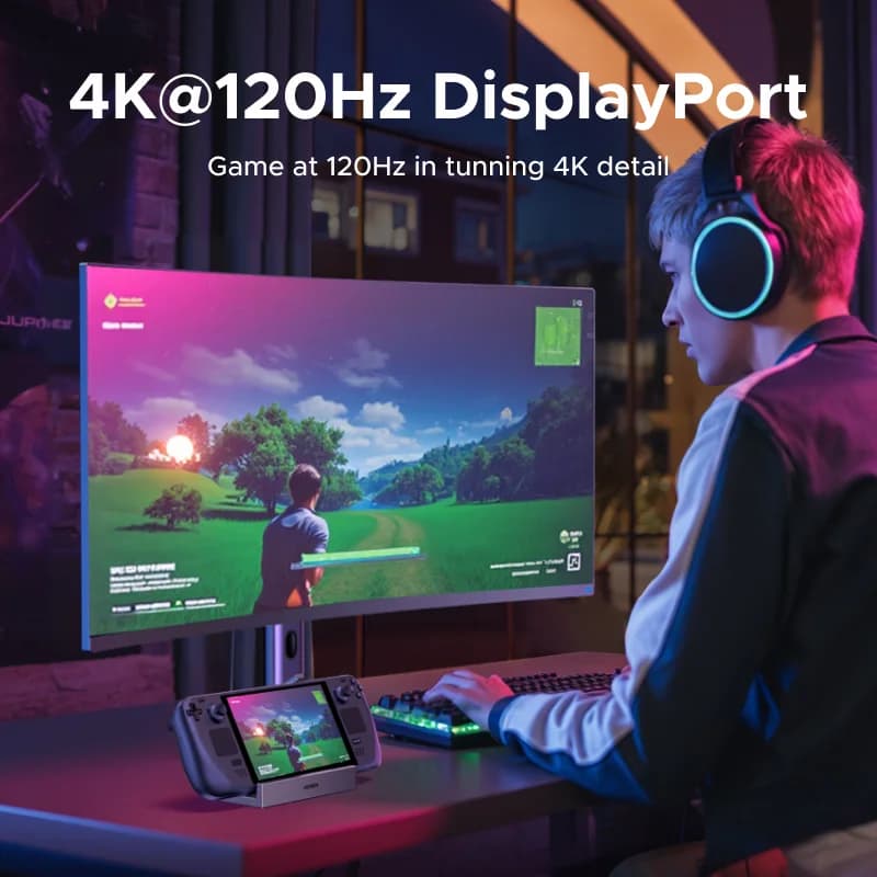Stacja dokująca USB-C, 4K 120Hz, 10Gbps, PD 100W