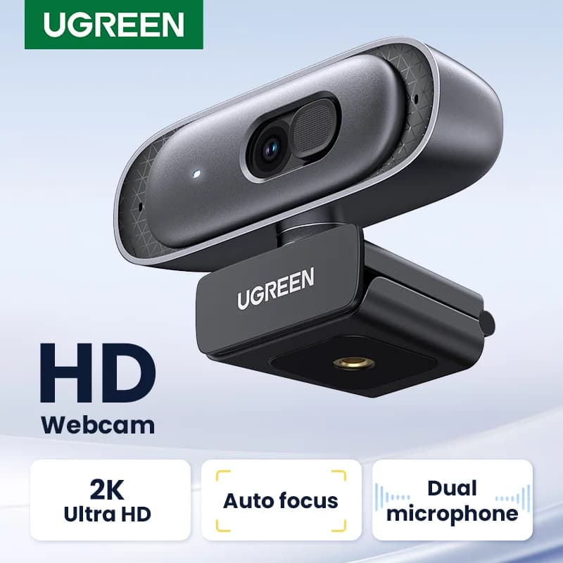 Kamera internetowa USB 2K HD z podwójnym mikrofonem
