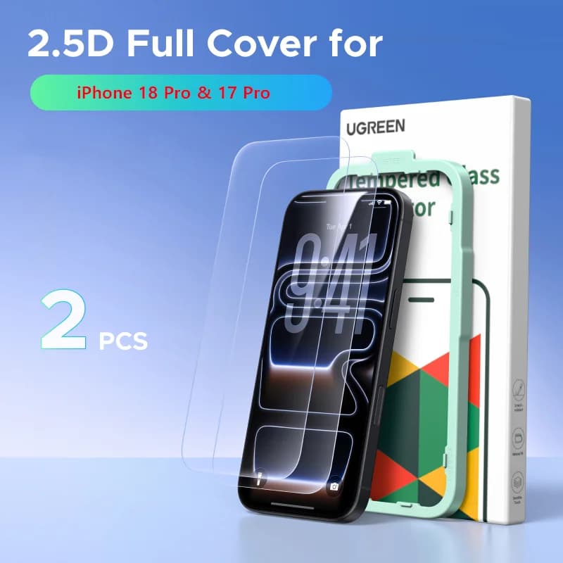 Hartowane szkło ochronne na ekran iPhone, zestaw 2 szt.