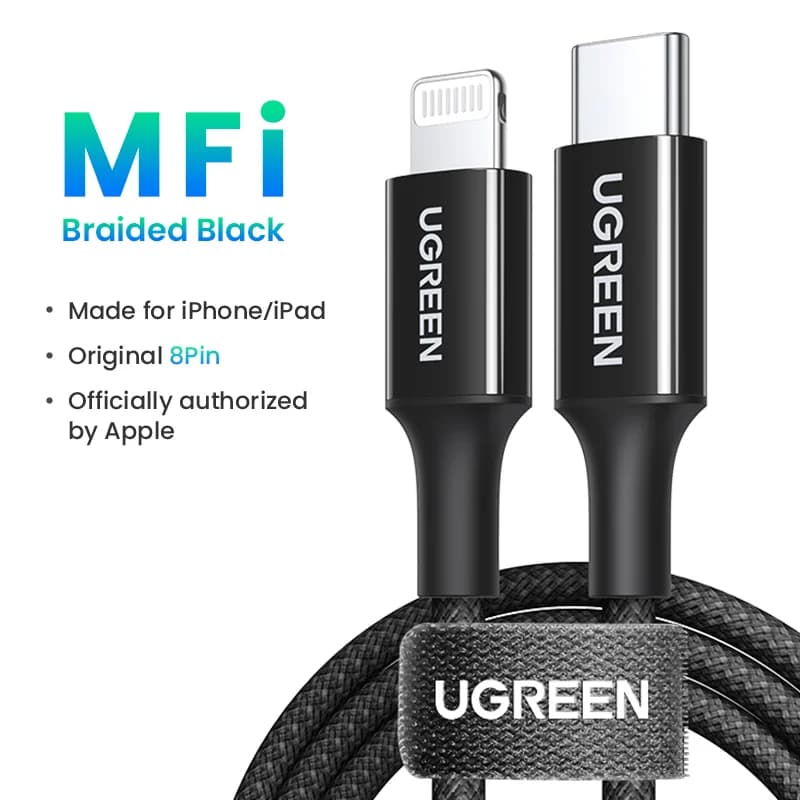 Kabel USB-C do Lightning, 20W PD, MFi