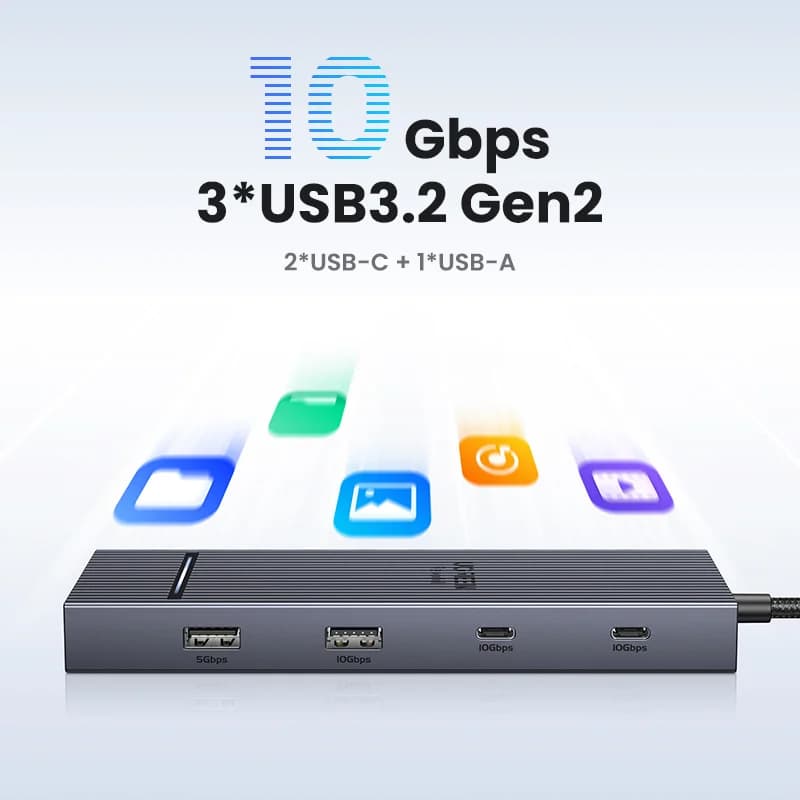 Hub USB-C z HDMI 4K i PD 100W