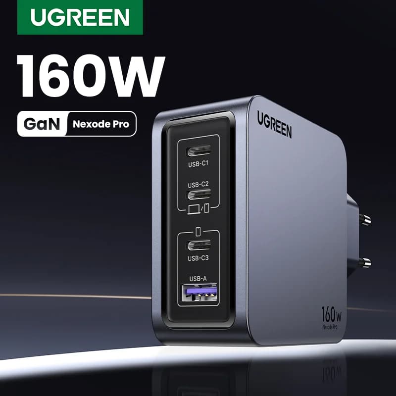 Ładowarka sieciowa GaN USB-C 160W, PD3.1