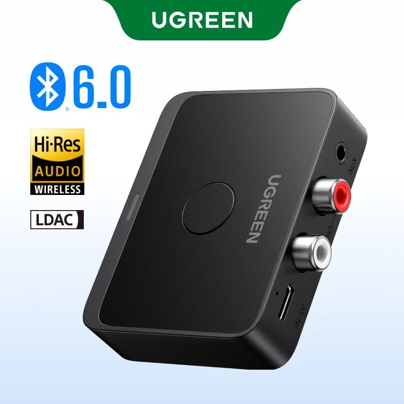 Odbiornik audio Bluetooth 6.0, jack 3,5 mm i RCA