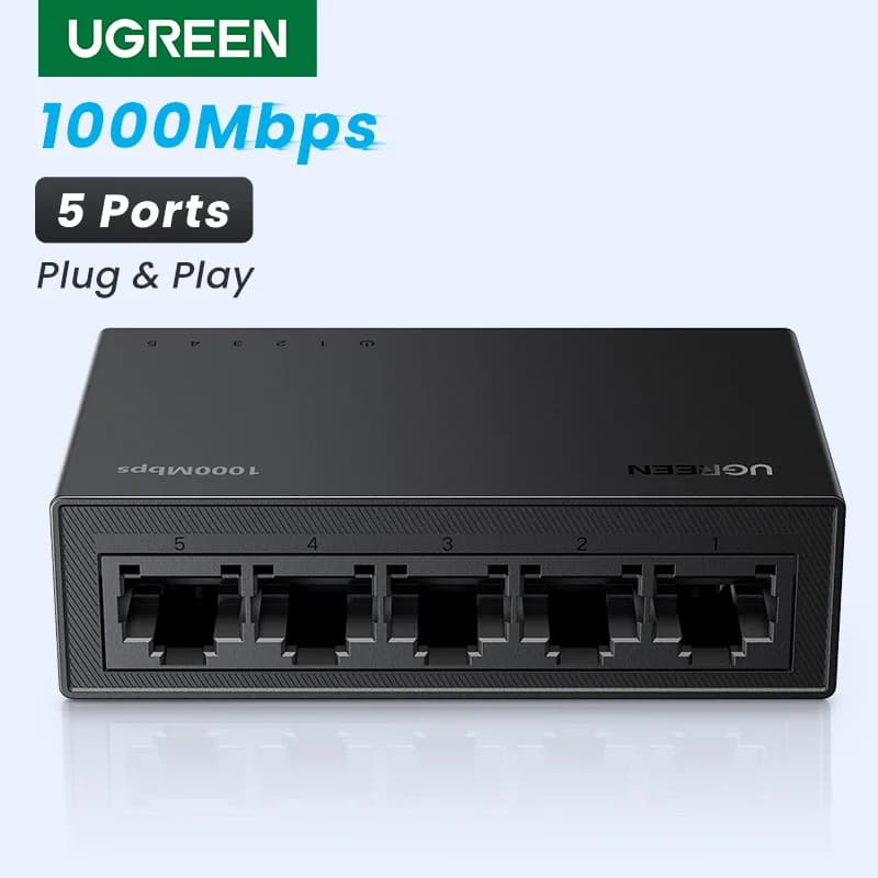 Przełącznik sieciowy Ethernet Gigabit 5-portowy