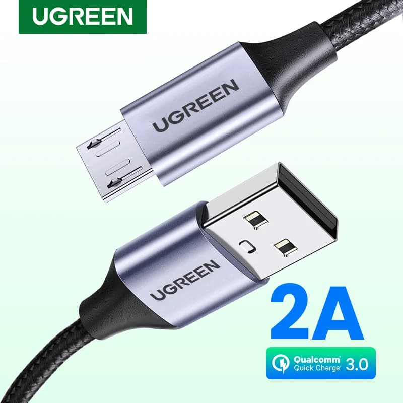 Kabel Micro USB, 2A, plecionka nylonowa