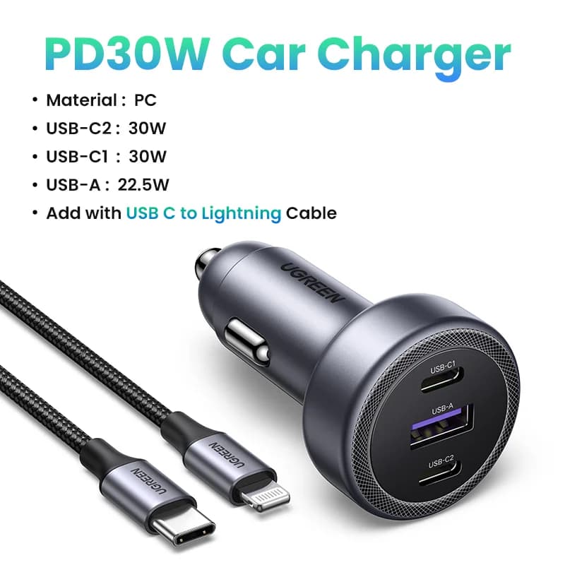 Samochodowa ładowarka USB-C PD 30W