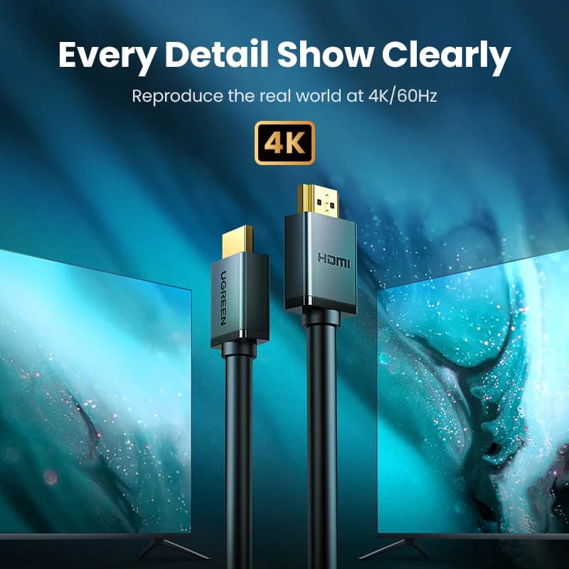 Kabel HDMI High Speed, 4K 60Hz, pozłacany