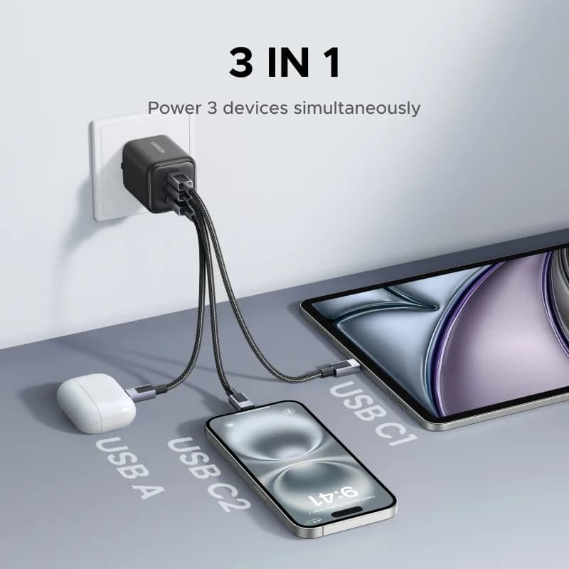 Ładowarka GaN USB-C PD 45W z PPS