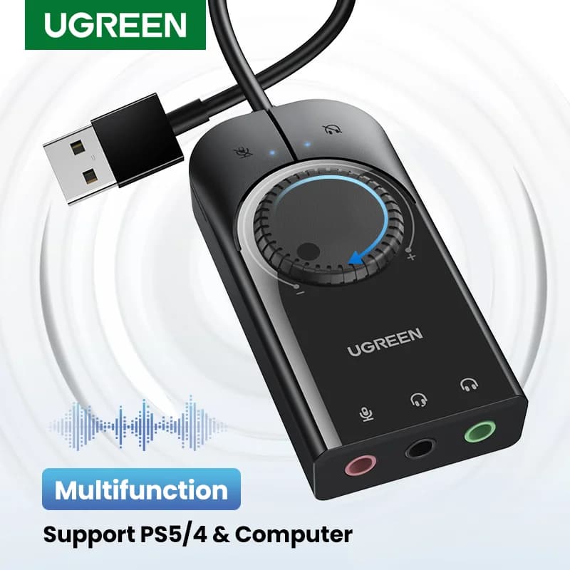 Zewnętrzna karta dźwiękowa USB Audio Interface