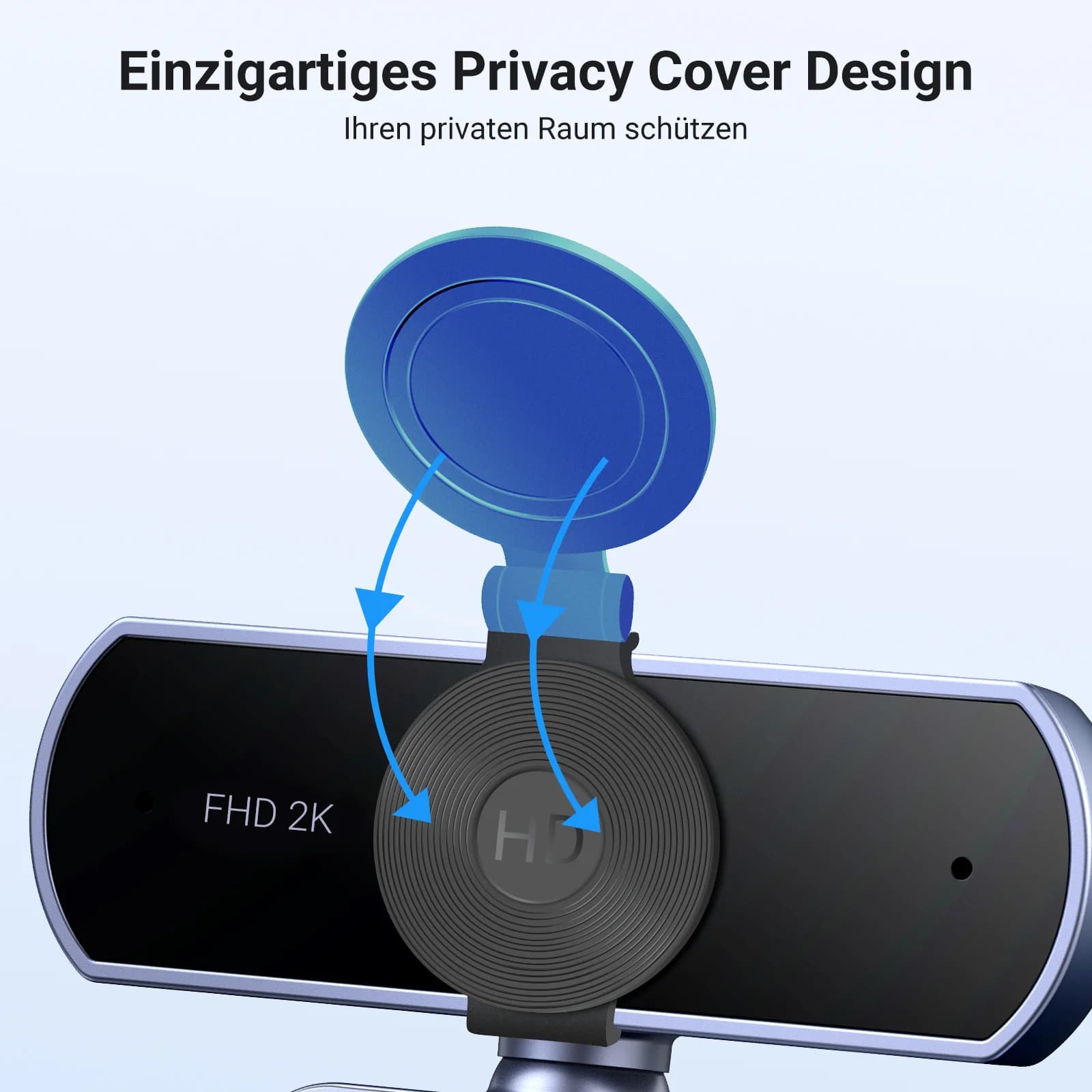 Mini kamera USB HD 2K z podwójnym mikrofonem