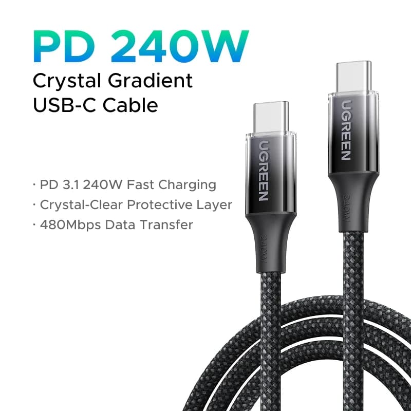 Splotowa kable ładowania szybkiego USB-C 240W