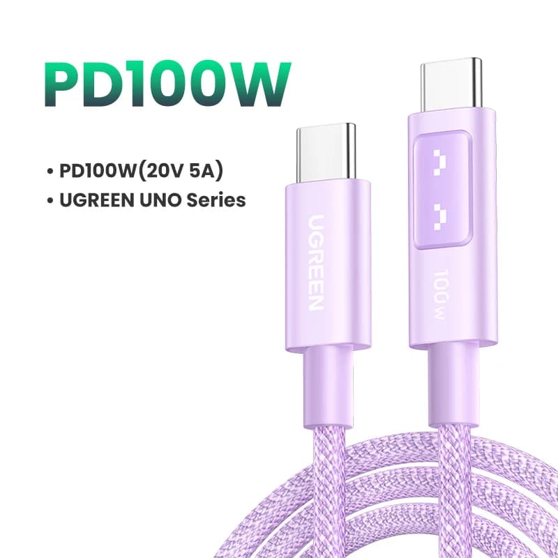 Kabel USB-C do USB-C, 100W PD, wielokolorowy