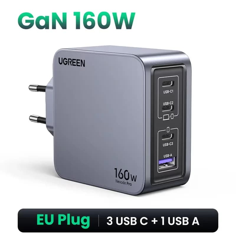 Ładowarka sieciowa GaN USB-C 160W, PD3.1