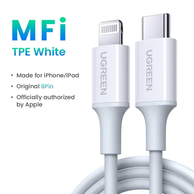 Kabel MFi USB-C na Lightning, szybkie ładowanie PD 30W