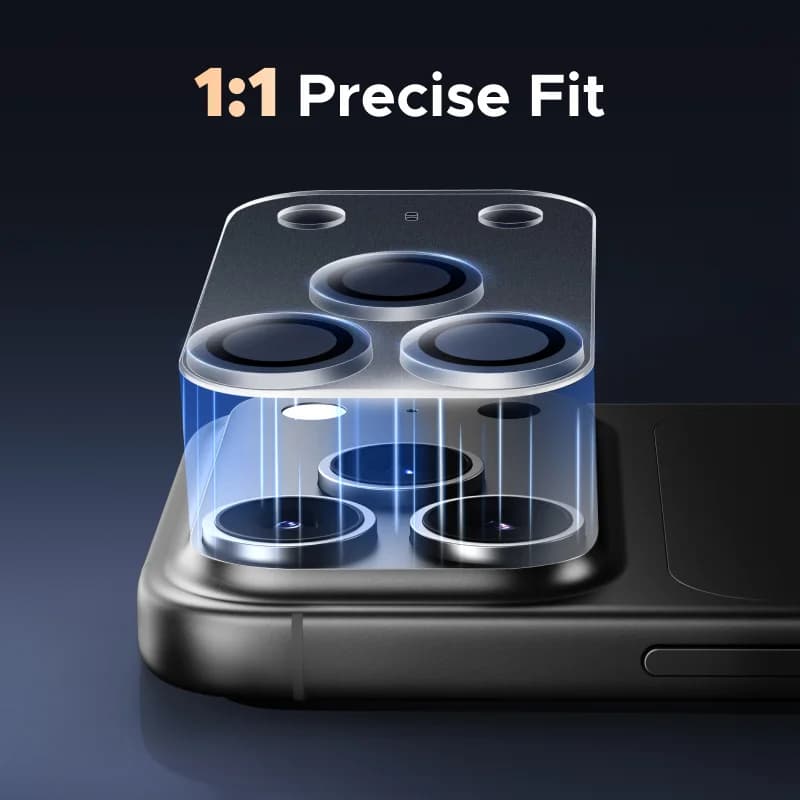 Szklany ochraniacz obiektywu kamery do iPhone 17 Pro Max