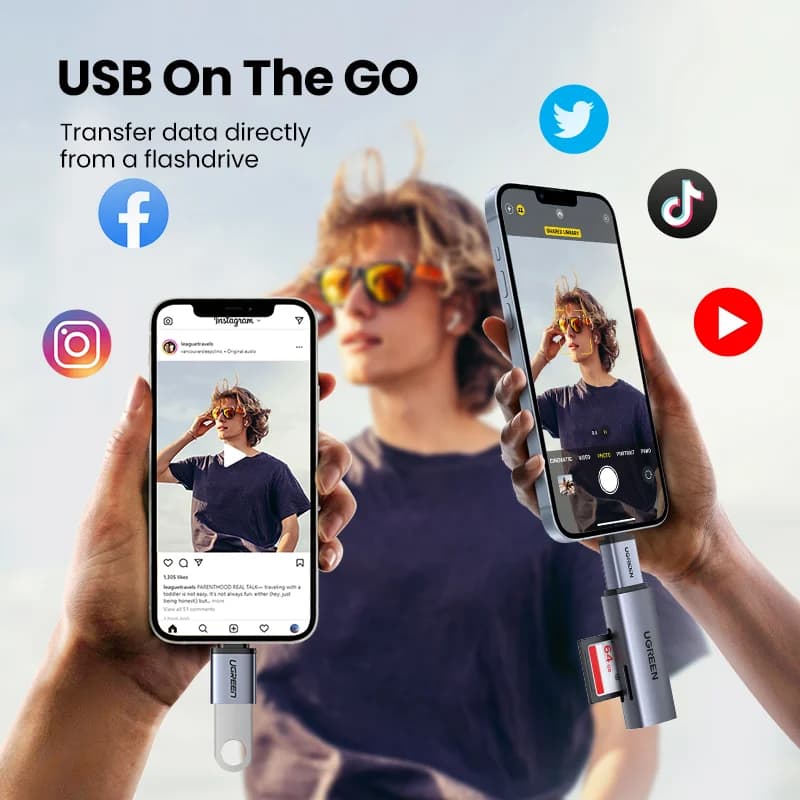 Adapter USB-C na USB-A żeński OTG