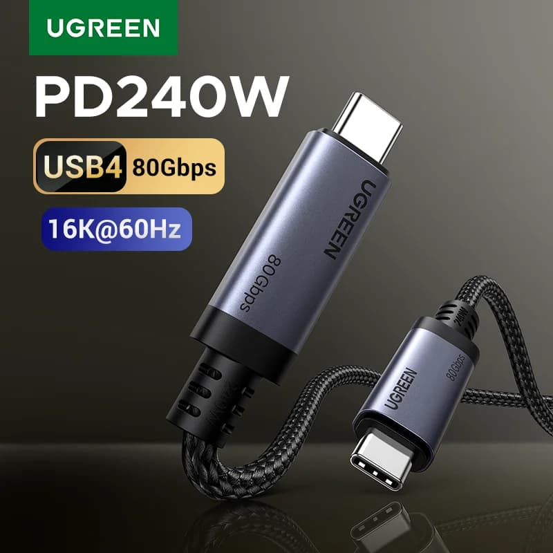 Kabel USB4 USB-C, 240W PD, transfer danych 80Gbps