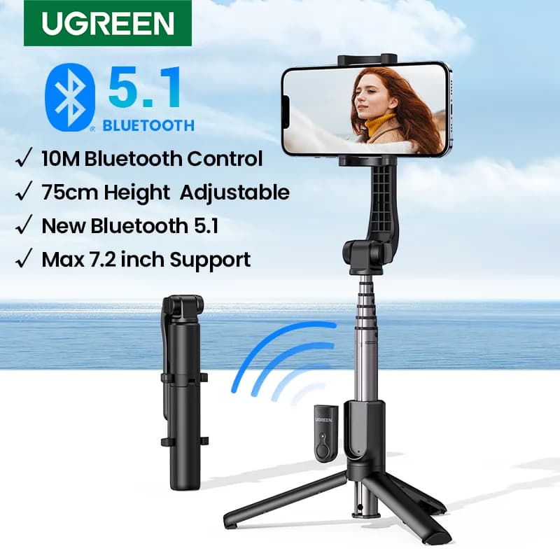 Uchwyt selfie Bluetooth z trójnogiem i zdalnym wyzwalaczem