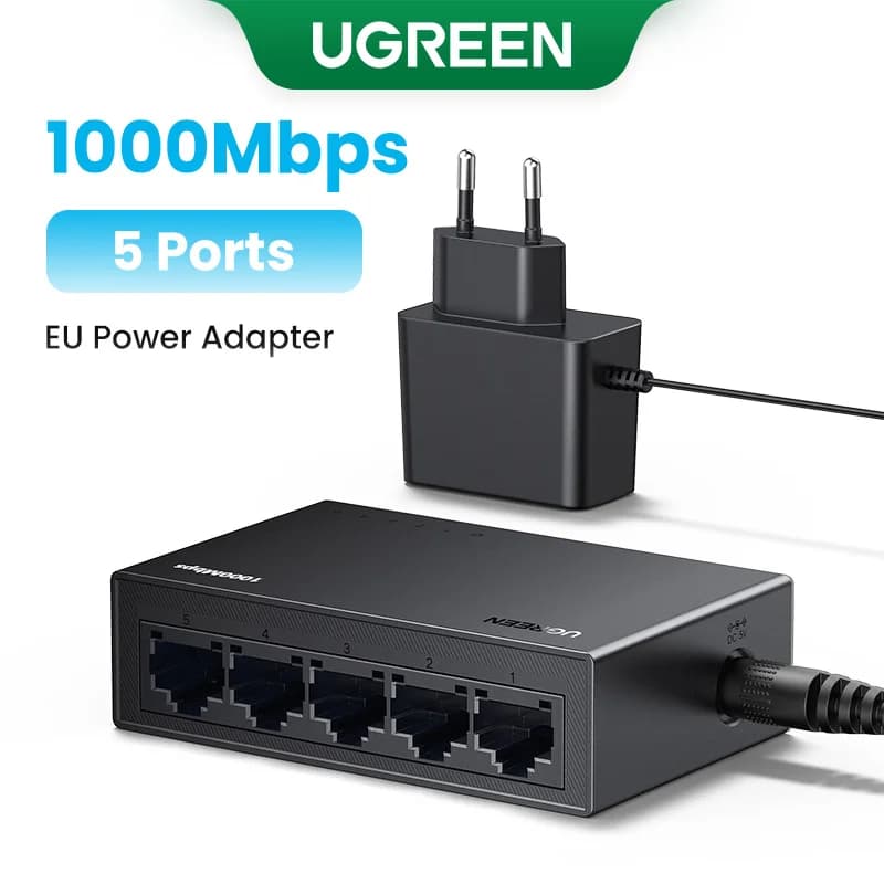 Przełącznik sieciowy Ethernet Gigabit 5-portowy
