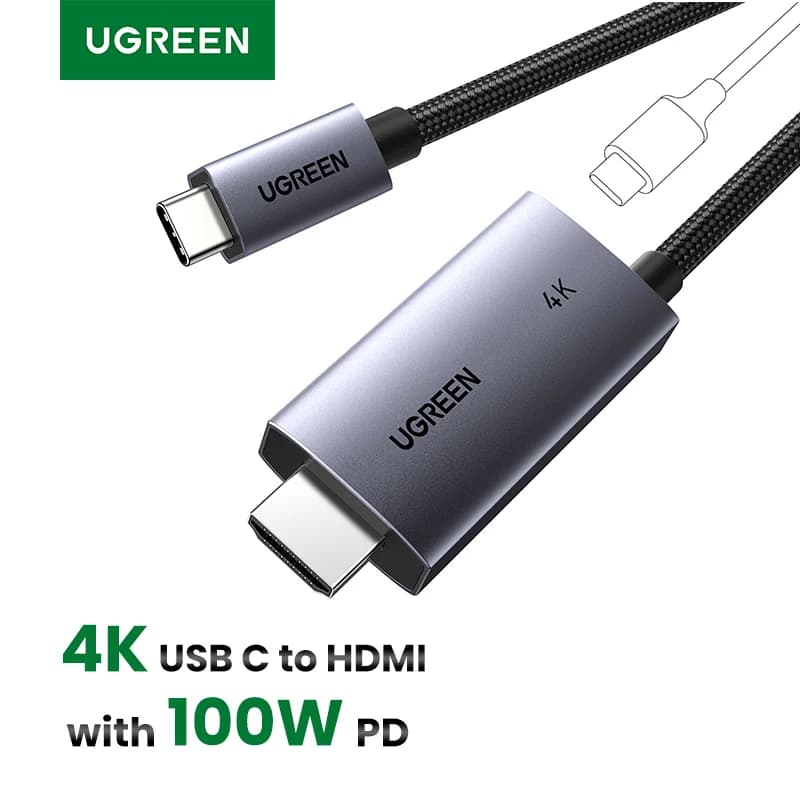 Kabel USB-C do HDMI, 4K@60Hz, PD 100W, 2m