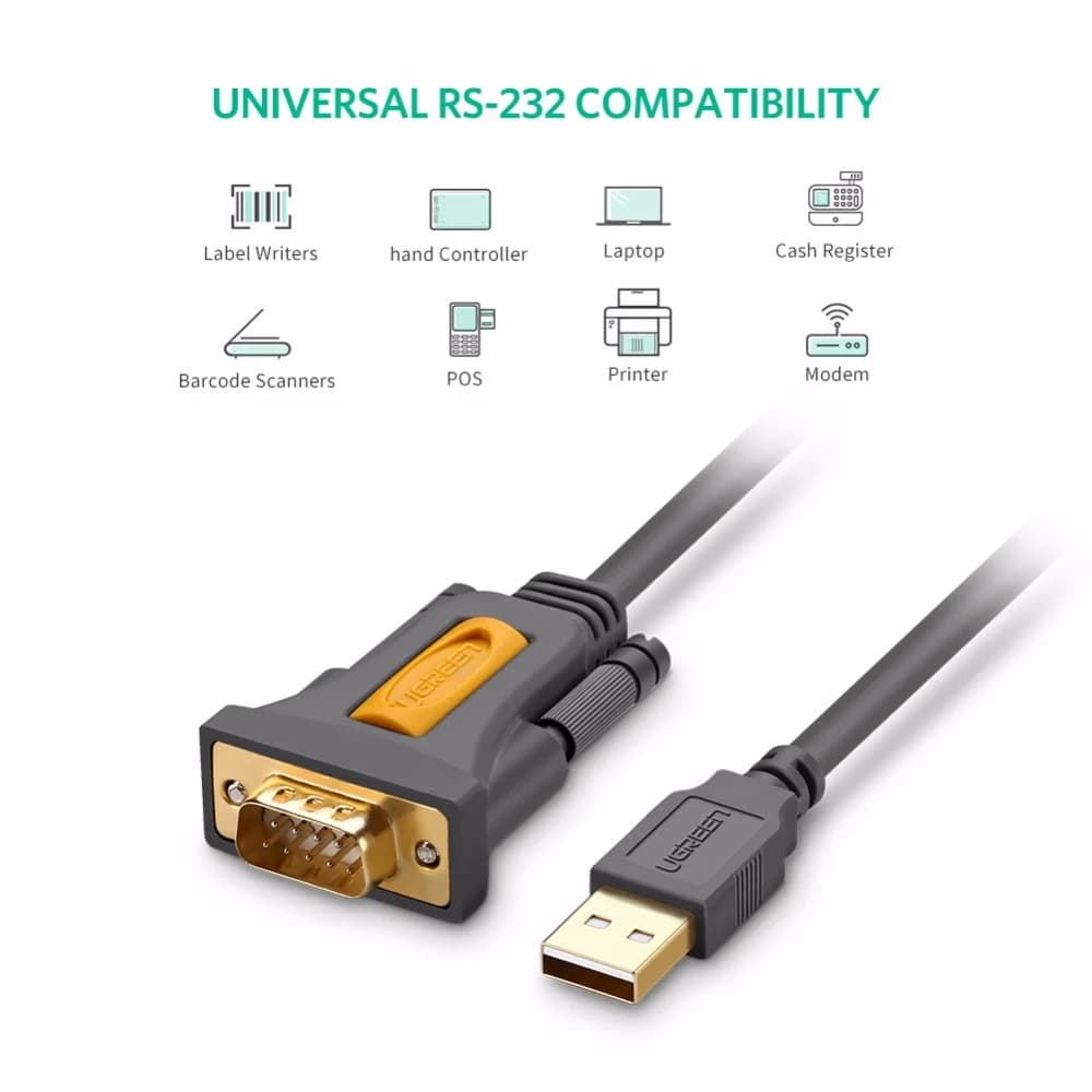 Kabel adaptera USB do RS232 DB9 (port szeregowy)