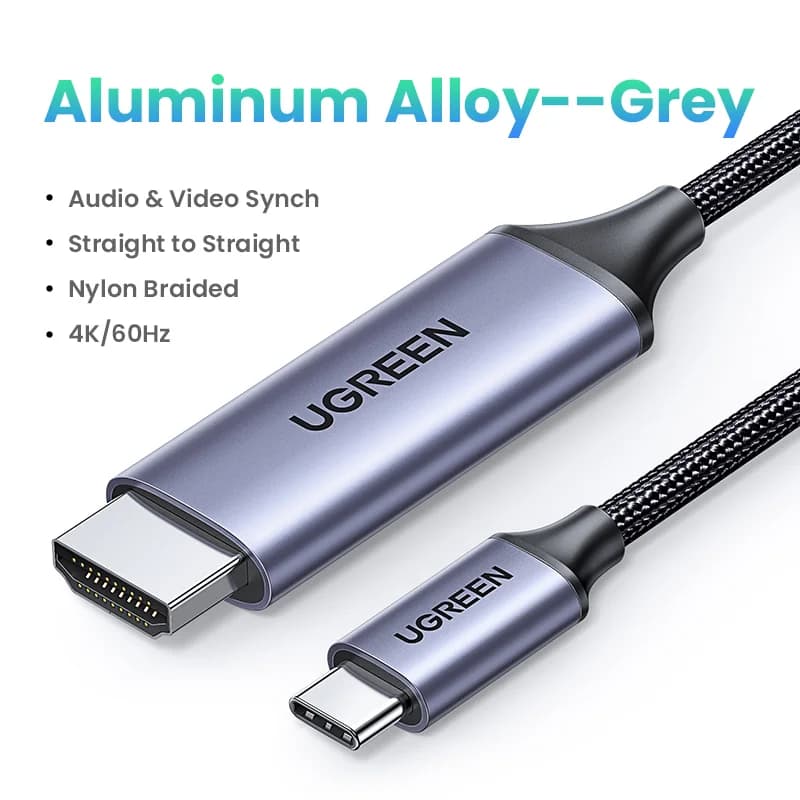 Kabel USB-C na HDMI, adapter wideo 4K