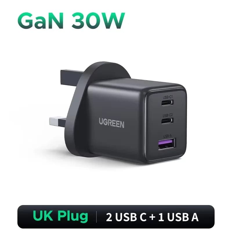 Ładowarka GaN USB-C 45W, wtyczka UK