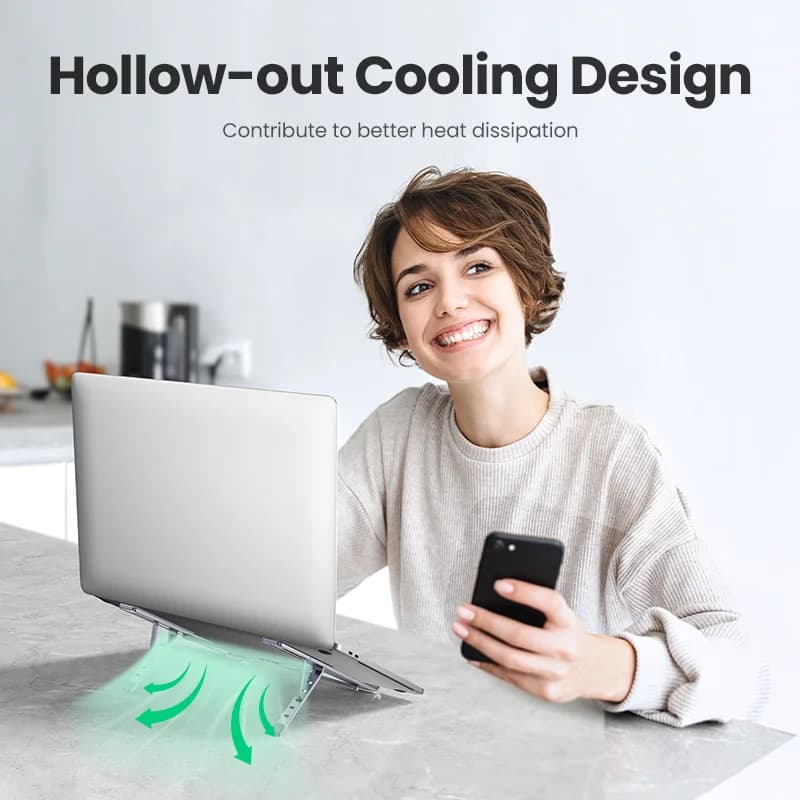 Składana aluminiowa podstawka pod laptopa do MacBooka