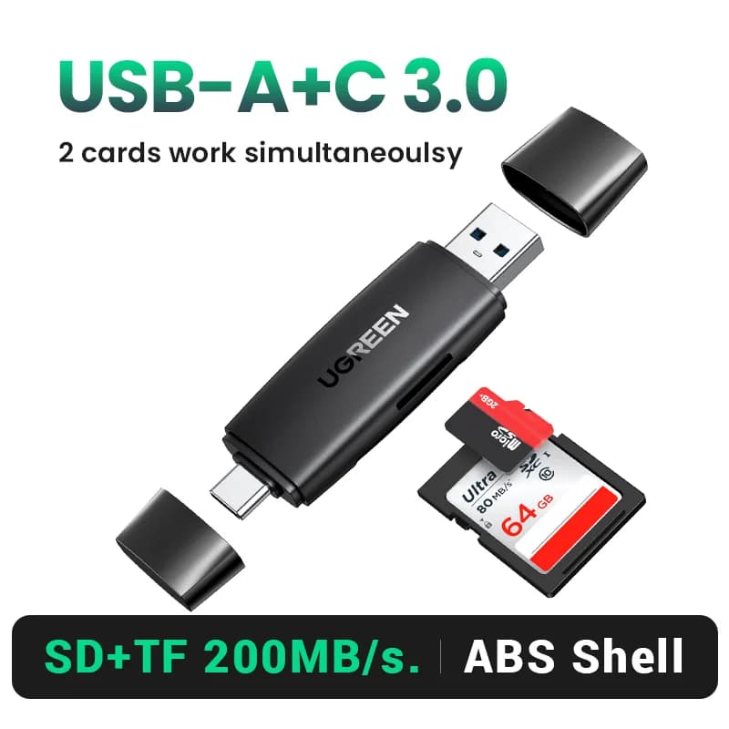 Czytnik kart SD/MicroSD USB 3.0 & USB-C