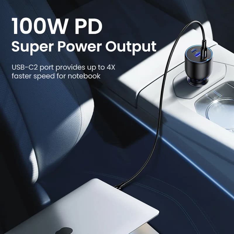 Samochodowa ładowarka podwójna USB-C 130W