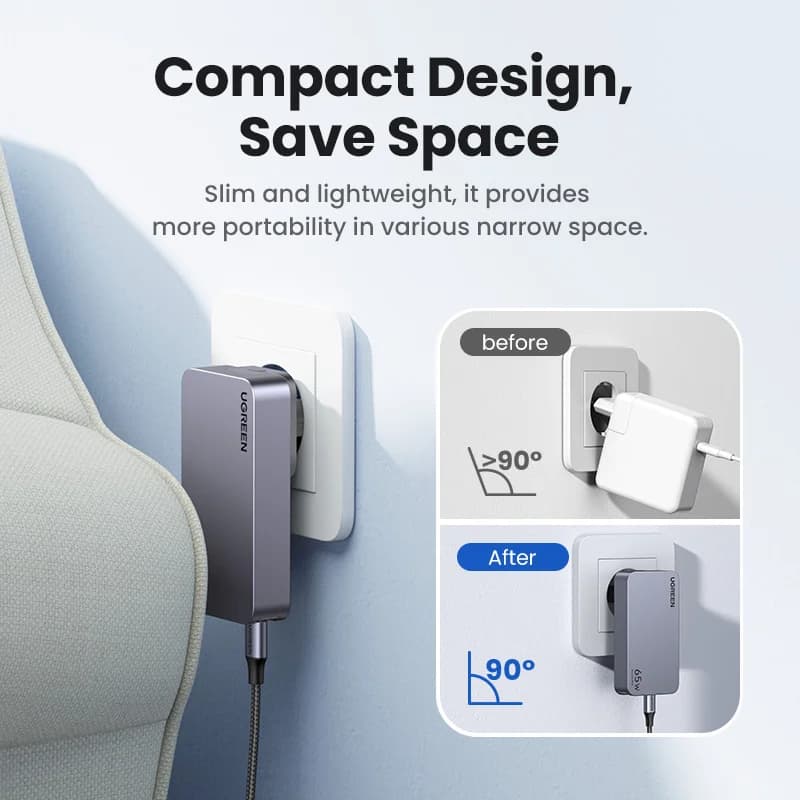 Ładowarka USB-C GaN 65W z Quick Charge 4.0