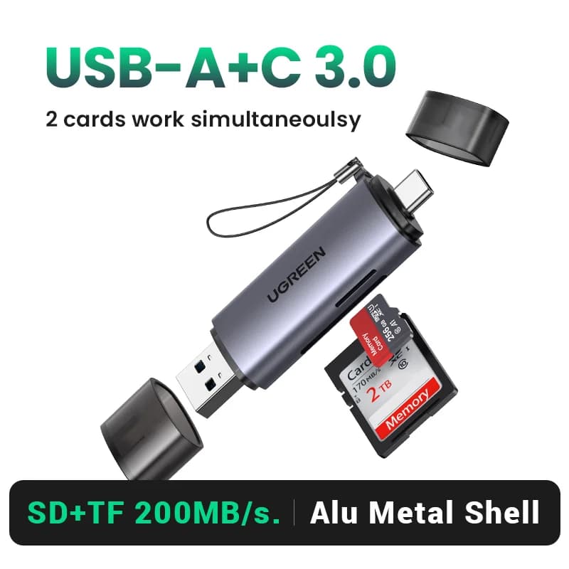 Czytnik kart SD/MicroSD USB 3.0 & USB-C