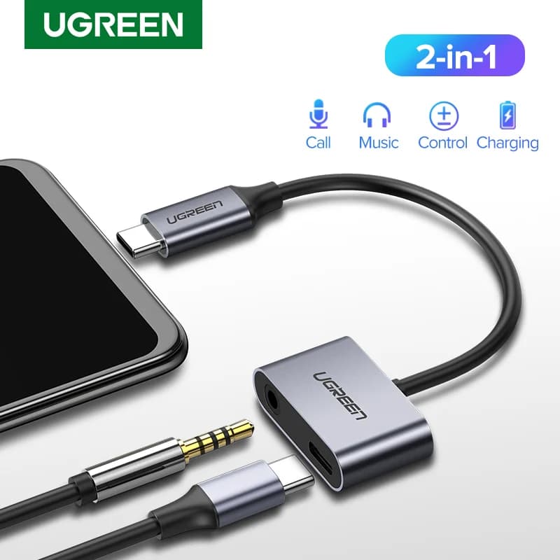 Kabel adapter audio USB-C na AUX 3.5mm